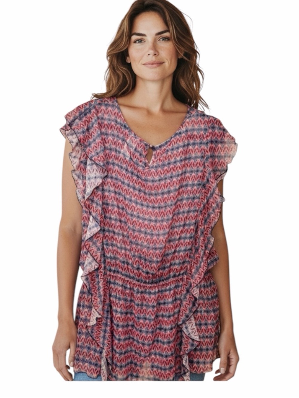 Jessica Simpson Swimsuit Bikini Cover Up Tunic Dress Size Small
